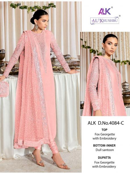 Alk Khushbu Fiza Vol 1 GeorgetteDesigner Pakistani Suit Collection 